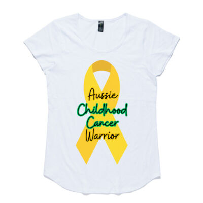 Aussie Childhood Cancer Warrior - AS Colour Women's Mali Capped Sleeve Tee Thumbnail
