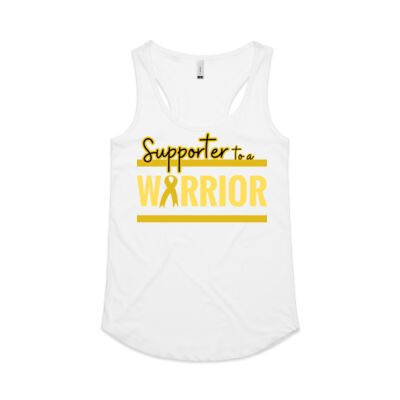 Supporter to a Warrior - AS Colour Women's Yes Racerback Singlet Thumbnail