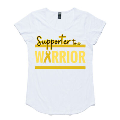 Supporter to a Warrior - AS Colour Women's Mali Capped Sleeve Tee Thumbnail