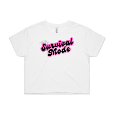 Survival Mode Pink Ombre - Crop Tee Thumbnail