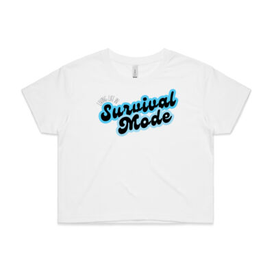 Survival Mode Blue Ombre - Crop Tee Thumbnail