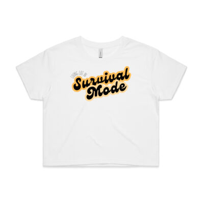 Survival Mode Peach Ombre - Women's Crop Tee Thumbnail