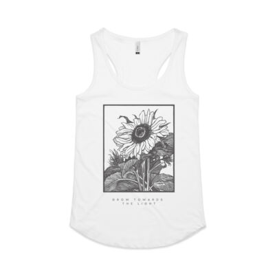 Grow Towards The Light - Women's Racerback Singlet Thumbnail