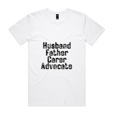 Husband Father Carer Advocate - Mens Staple Tee Thumbnail
