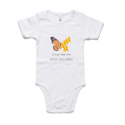 I Care for Kinder Cures Childhood Cancer Awareness - Baby Onesie Thumbnail