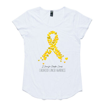 Gold Ribbon - Women's Capped Sleeve Tee Thumbnail