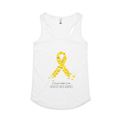 Gold Ribbon -Women's Racerback Singlet Thumbnail