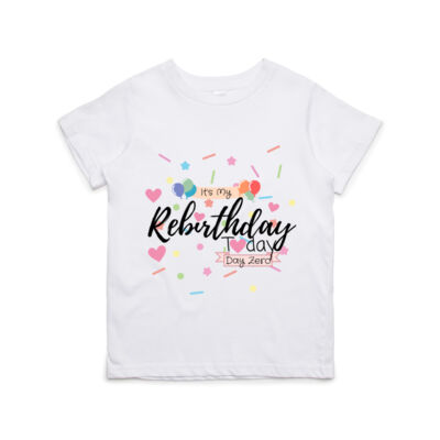 Rebirthday Pink Hearts - Kids / Youth Tee Thumbnail