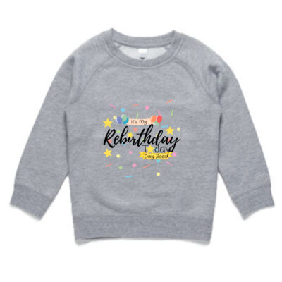 Rebirthday Yellow Stars - Kids / Youth Crew Sweatshirt Thumbnail