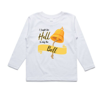 Fight to ring the Bell - Black - Kids Long sleeve Tee Thumbnail