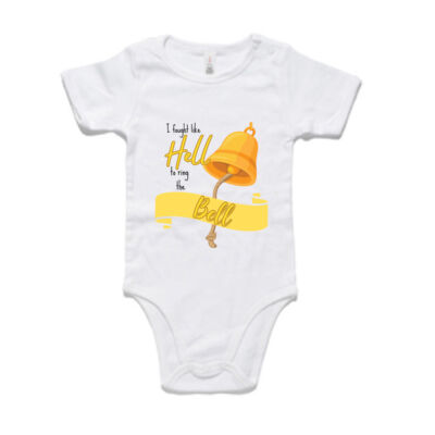 Fight to Ring the Bell Gold - Baby Onesie Thumbnail