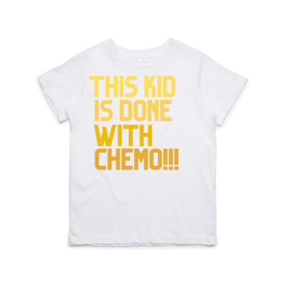 This Kid is Done with Chemo - Gold Ombre - Kids / Youth Premium Tee Thumbnail