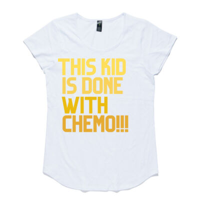 This Kid is Done with Chemo - Gold Ombre - AS Colour Women's Mali Capped Sleeve Tee Thumbnail