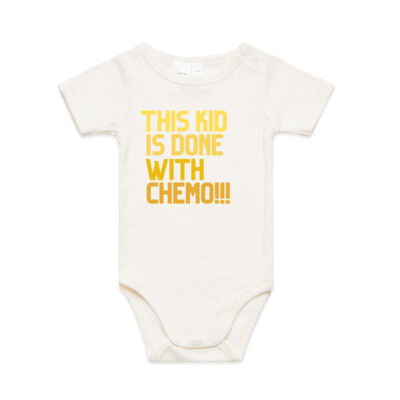 This Kid is Done with Chemo - Gold Ombre - Mini Me One Piece Thumbnail