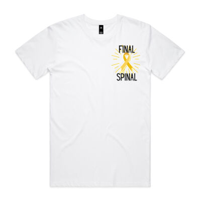 Final Spinal Spine Cancer Ribbon  - Mens Tee Thumbnail