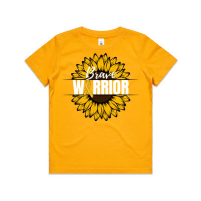 2024 Aussie Warriors - Brave Warrior sunflower tee -Kids/Youth fit Thumbnail