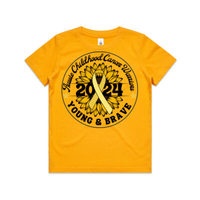 2024 Aussie Warriors - Sunflower circle tee - Kids/Youth fit Thumbnail