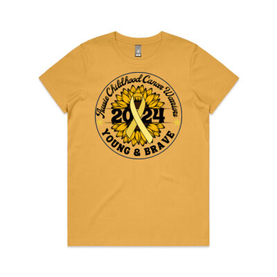 2024 Aussie Warriors - Sunflower circle tee - Ladies fit Thumbnail